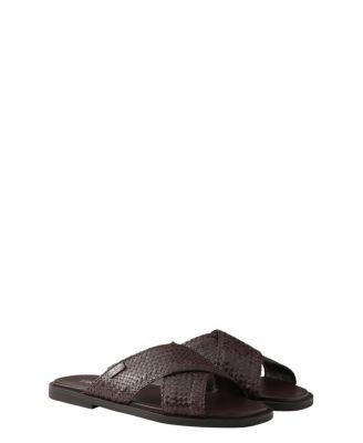 Men's Crisscross Slides by PRADA