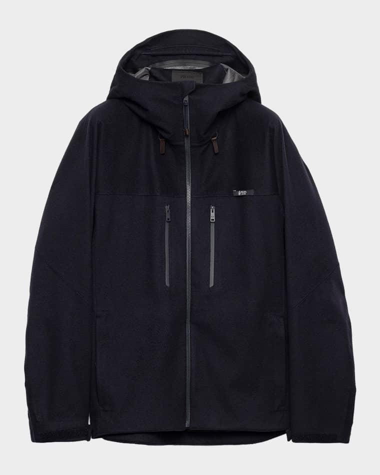 Men's Hooded Cashmere Jacket by PRADA