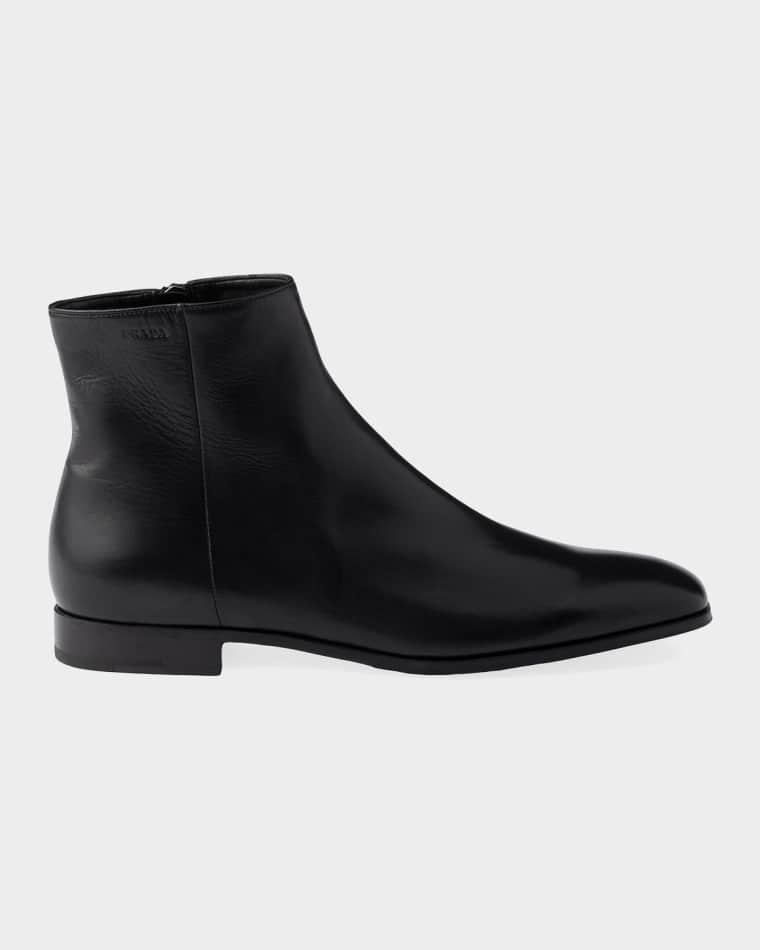 Men's Leather Ankle Boots by PRADA