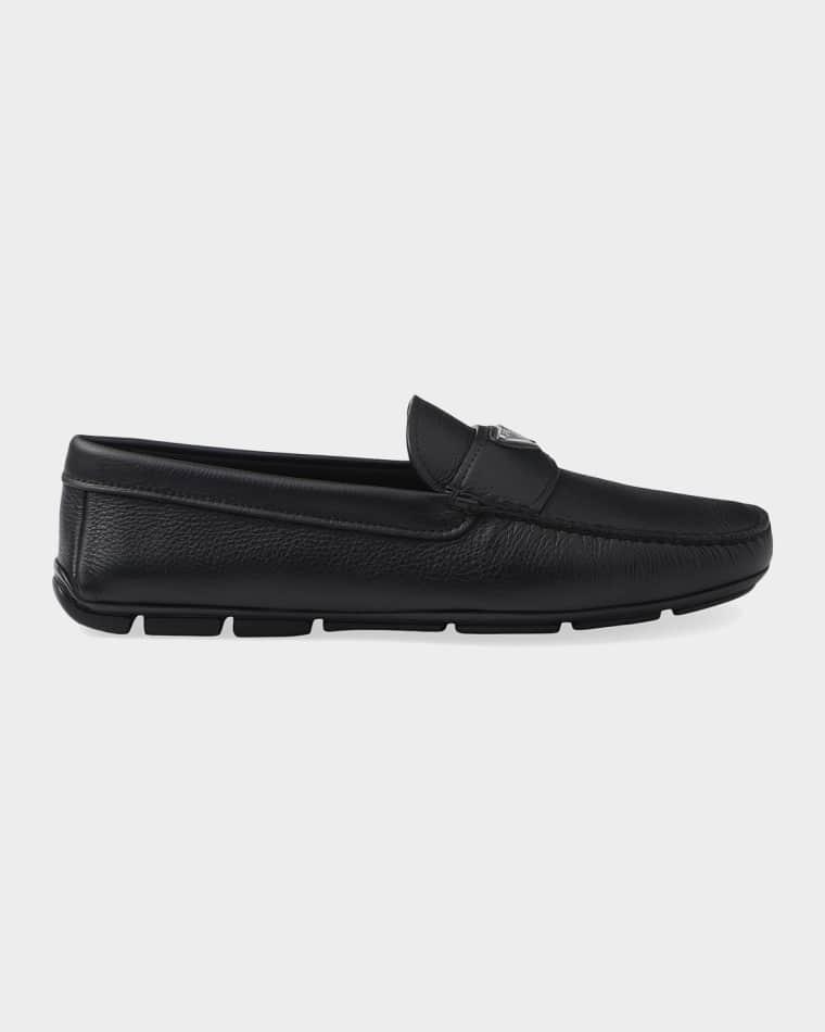Men's Leather Driving Shoes by PRADA
