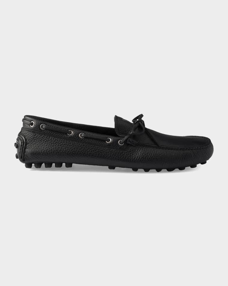 Men's Leather Driving Shoes by PRADA