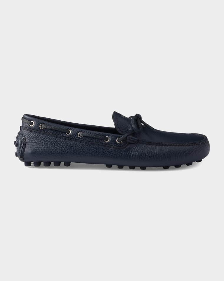 Men's Leather Driving Shoes by PRADA