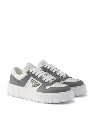 Men's Leather Sneakers by PRADA