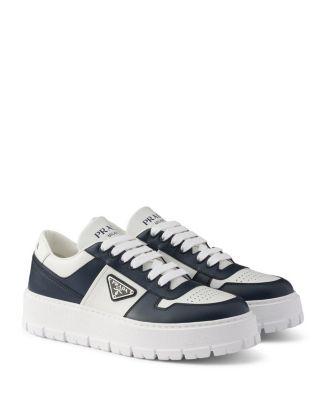 Men's Leather Sneakers by PRADA
