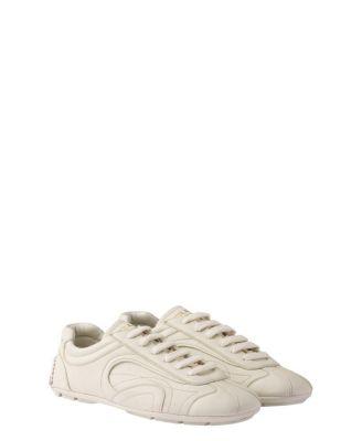 Men's Montecarlo Re-Edition 2005 Antiqued Nappa Leather Sneakers by PRADA