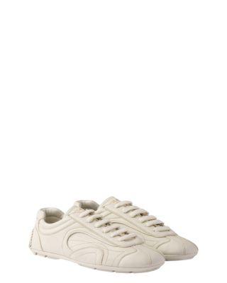 Men's Montecarlo Re-Edition 2005 Antiqued Nappa Leather Sneakers by PRADA
