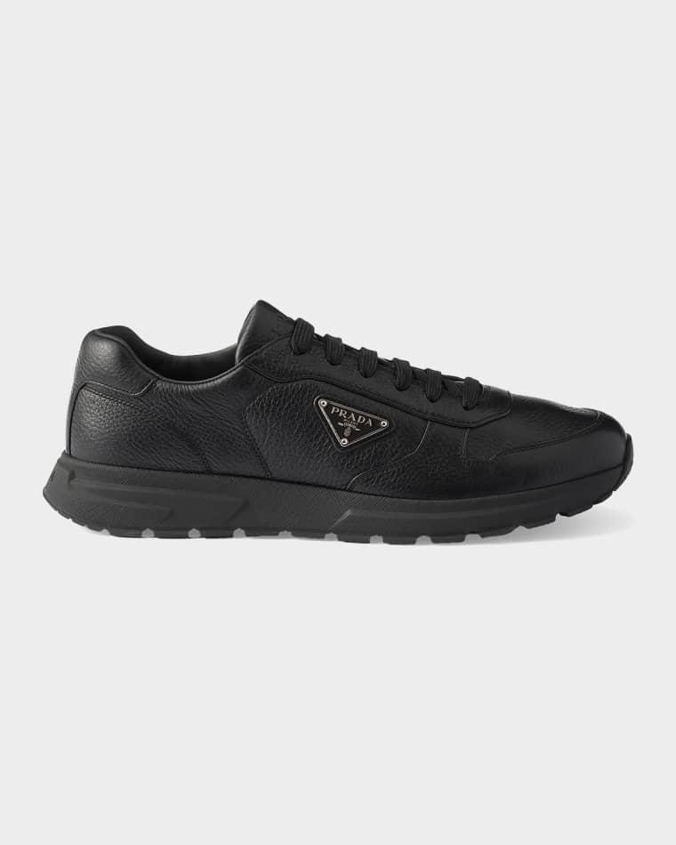 Men's Prax 2.0 Leather Low-Top Sneakers by PRADA