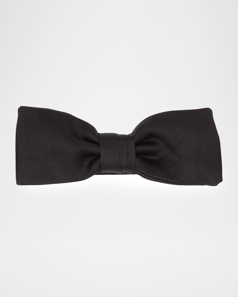 Men's Pre-Knotted Silk Bow Tie by PRADA