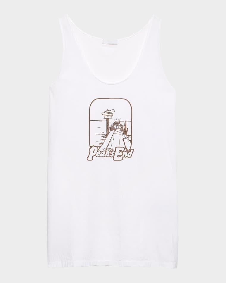 Men's  Printed Cotton Tank Top by PRADA