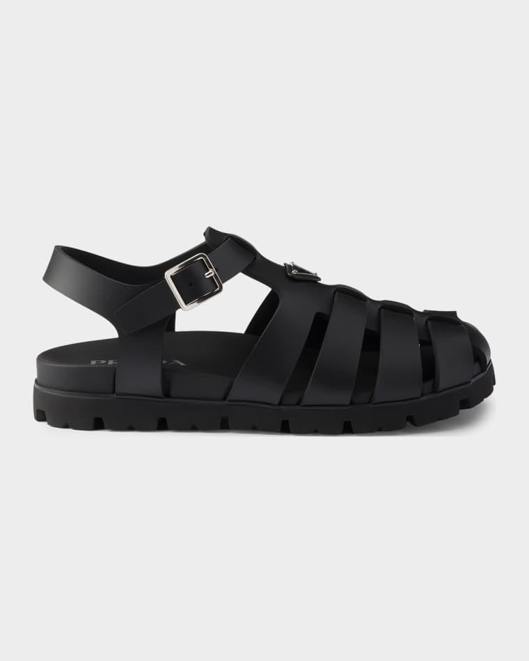 Men's Rubber Fisherman Sandals by PRADA
