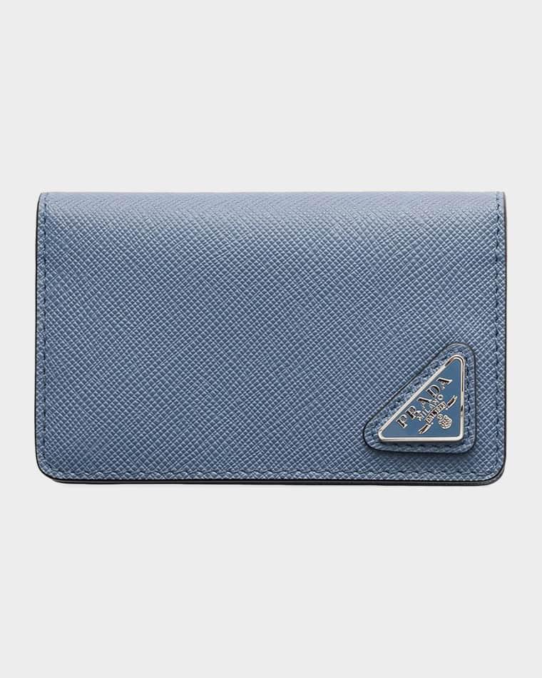 Men's Saffiano Leather Bifold Card Holder by PRADA