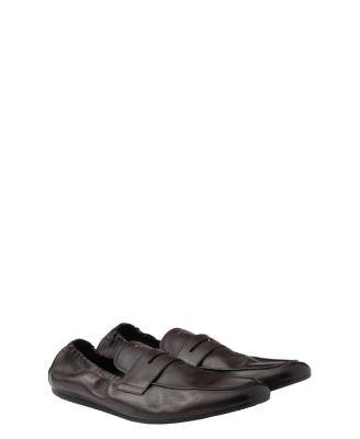 Men's Shuffle Antiqued Leather Loafers by PRADA