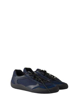Men's Speedrock Leather And Mesh Fabric Sneakers by PRADA