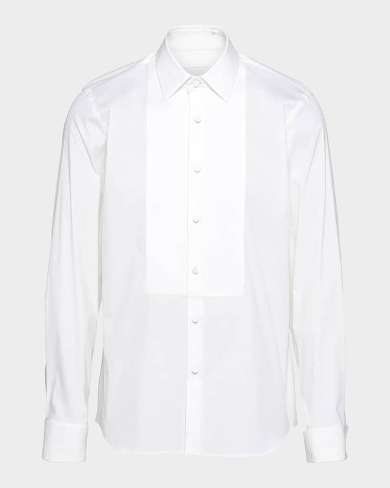 Men's  Stretch Cotton Shirt by PRADA