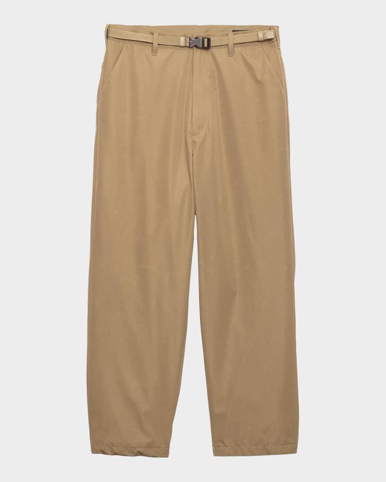 Men's Technical Fabric Wide-Leg Pants by PRADA