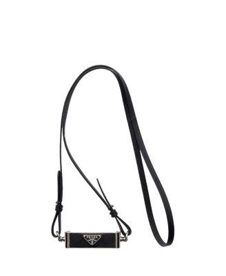 Metal and Saffiano Leather Smartphone Case by PRADA