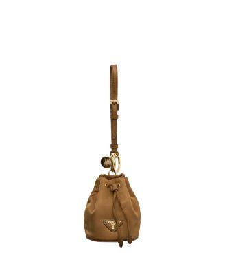 Mini Icon Re-Nylon Keychain Charm by PRADA
