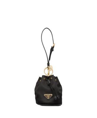 Mini Icon Re-Nylon Keychain Charm by PRADA