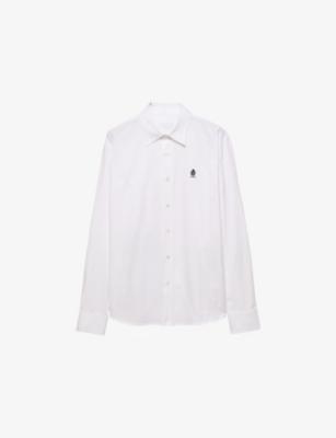 Minimalist-Logo Classic Cotton Shirt by PRADA