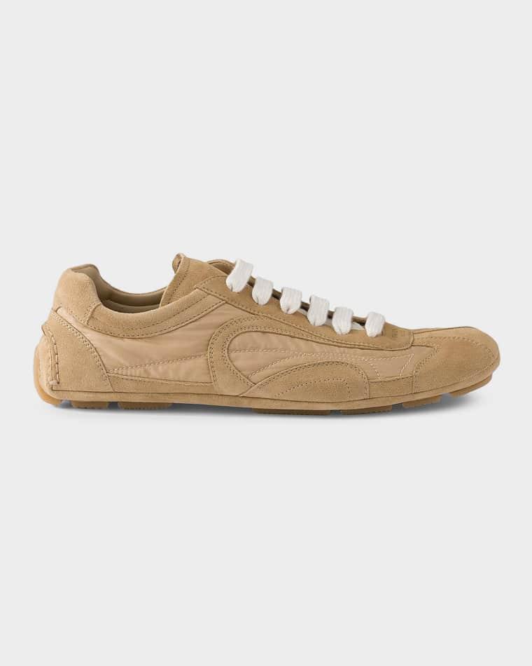 Montecarlo Suede & Re-Nylon Sneakers by PRADA