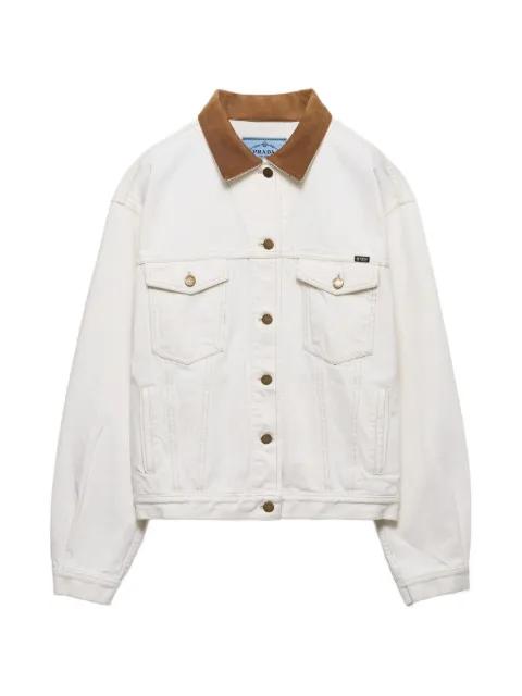 Old denim blouson jacket by PRADA