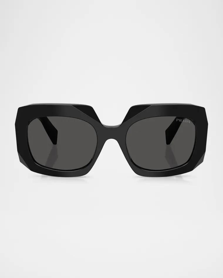 PR B23SF Acetate Square Sunglasses by PRADA