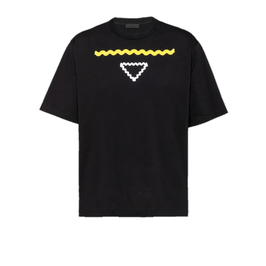 PRADA - Embroidered T-Shirt - (Black) by PRADA