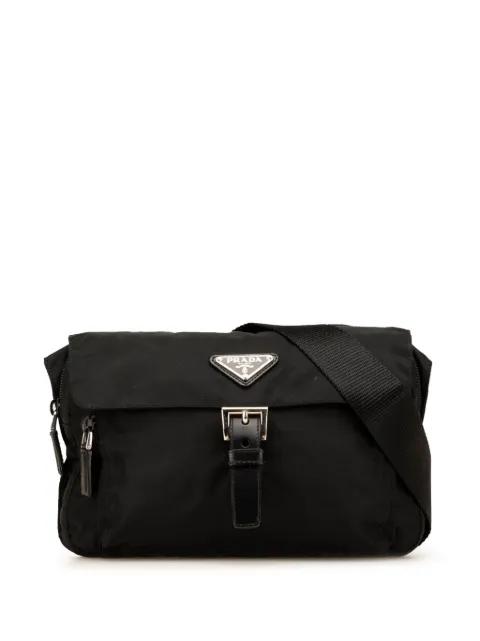 2013-2024 Tessuto Buckle Messenger Bag crossbody bag by PRADA PRE-OWNED 2013-2024 Tessuto Buckle Messenger Bag crossbody bag by PRADA PRE-OWNED