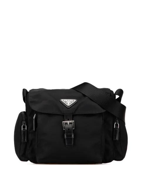 2013-2024 Tessuto Buckle Messenger Bag crossbody bag by PRADA PRE-OWNED 2013-2024 Tessuto Buckle Messenger Bag crossbody bag by PRADA PRE-OWNED