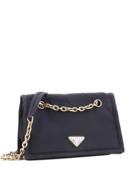 Padded Chain Flap Bag Tessuto Medium shoulder bag by PRADA Padded Chain Flap Bag Tessuto Medium shoulder bag by PRADA
