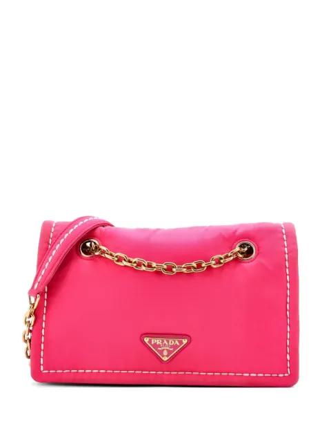 Padded Chain Flap Bag Tessuto Medium shoulder bag by PRADA 
