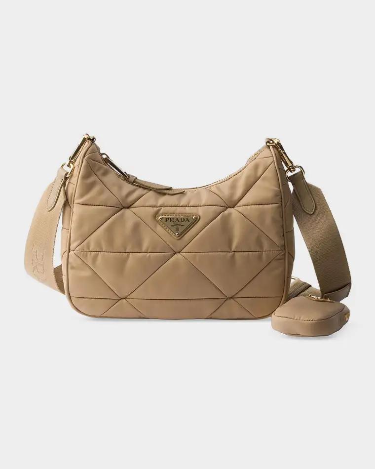 Padded Re-Nylon Shoulder Bag by PRADA