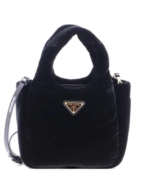 Padded Soft Velvet Mini tote bag by PRADA 