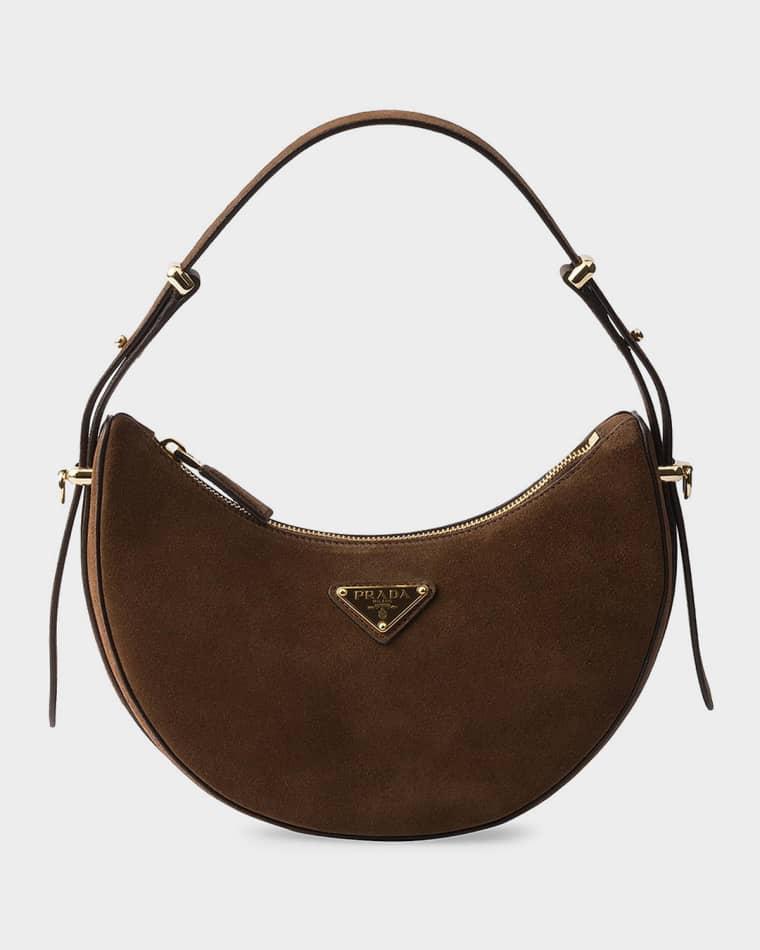 Prada Arqu Mini Suede Shoulder Bag by PRADA