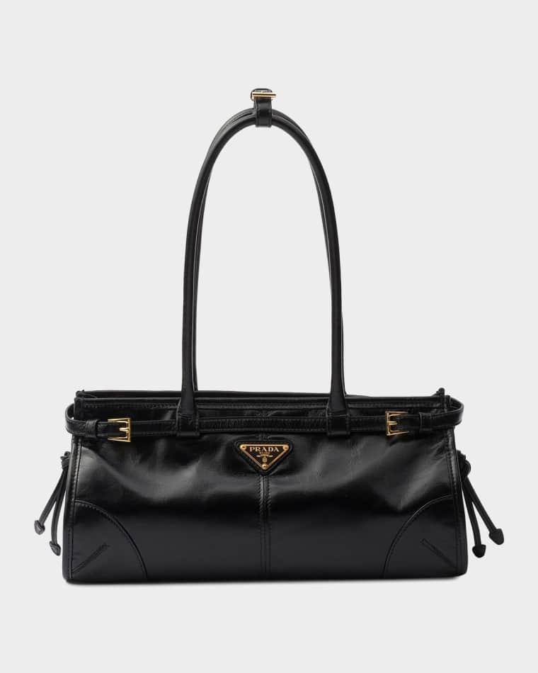 Prada Bonnie Medium Leather Handbag by PRADA