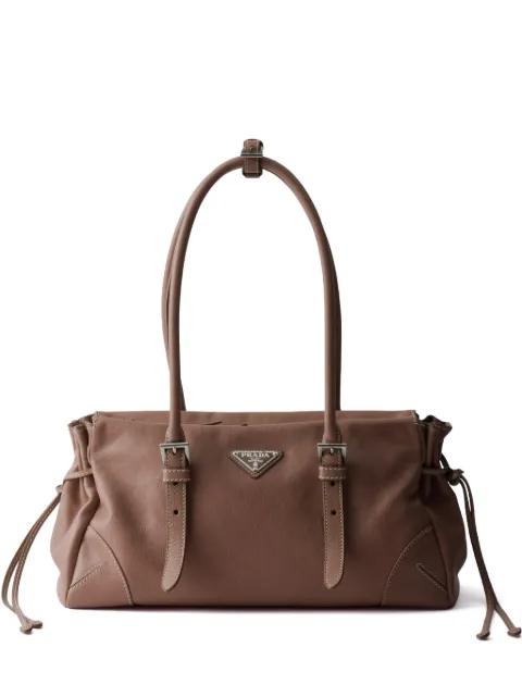 Prada Bonnie medium antiqued leather tote bag by PRADA