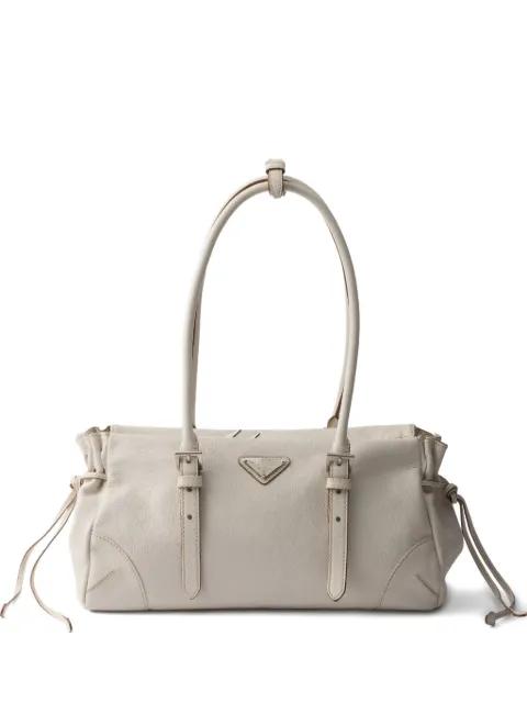 Prada Bonnie medium antiqued leather tote bag by PRADA