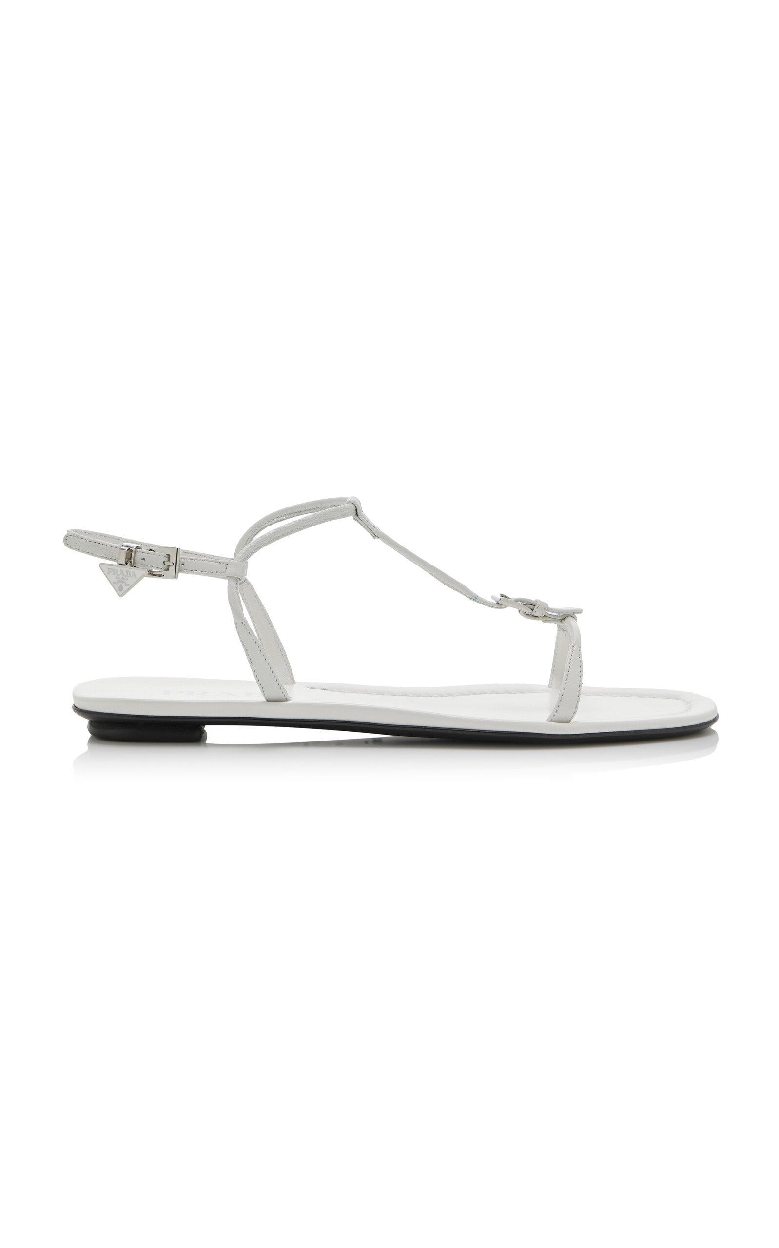 Prada Buckled Leather Sandals - Moda Operandi by PRADA