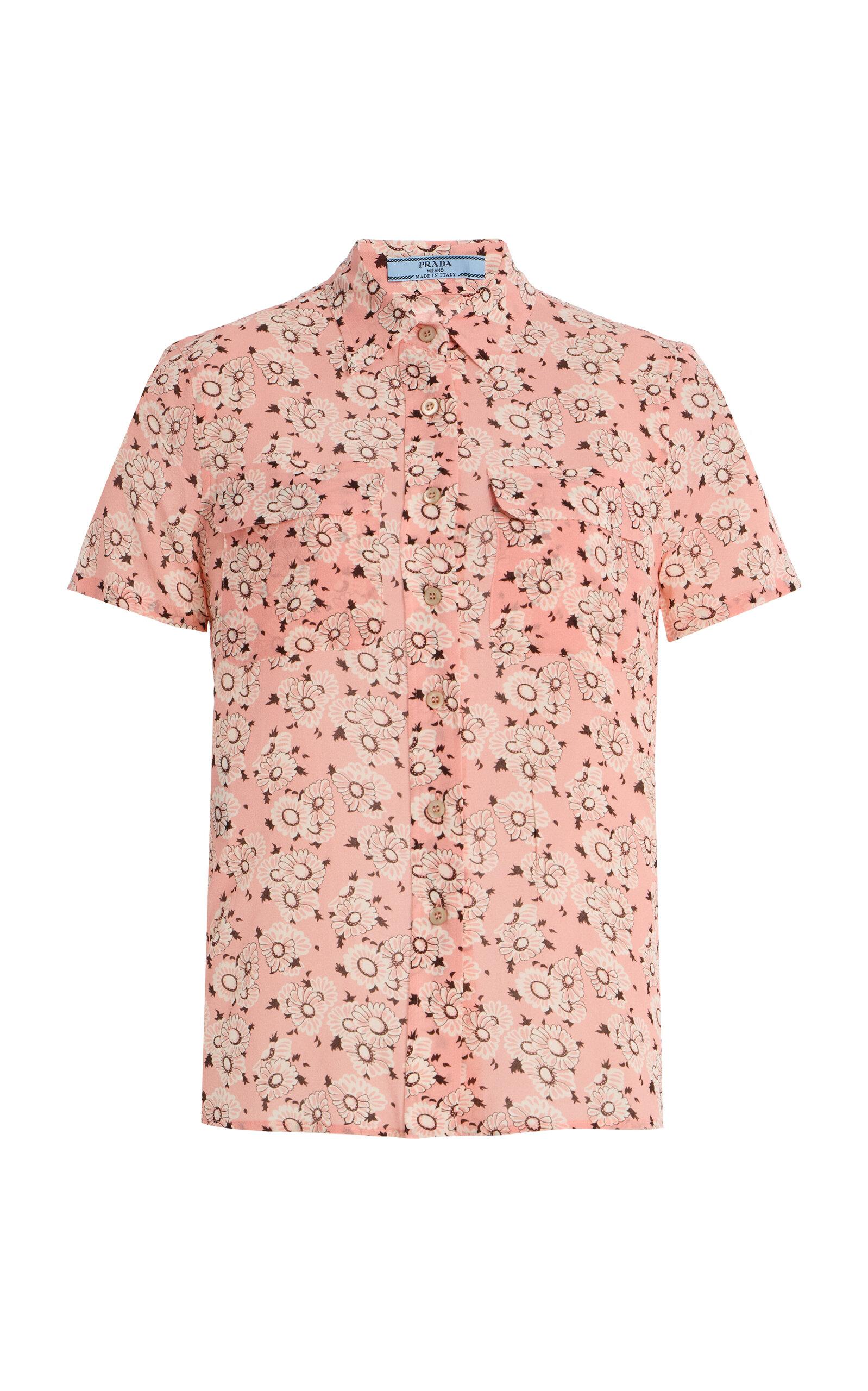Prada Floral Georgette Shirt - Moda Operandi by PRADA