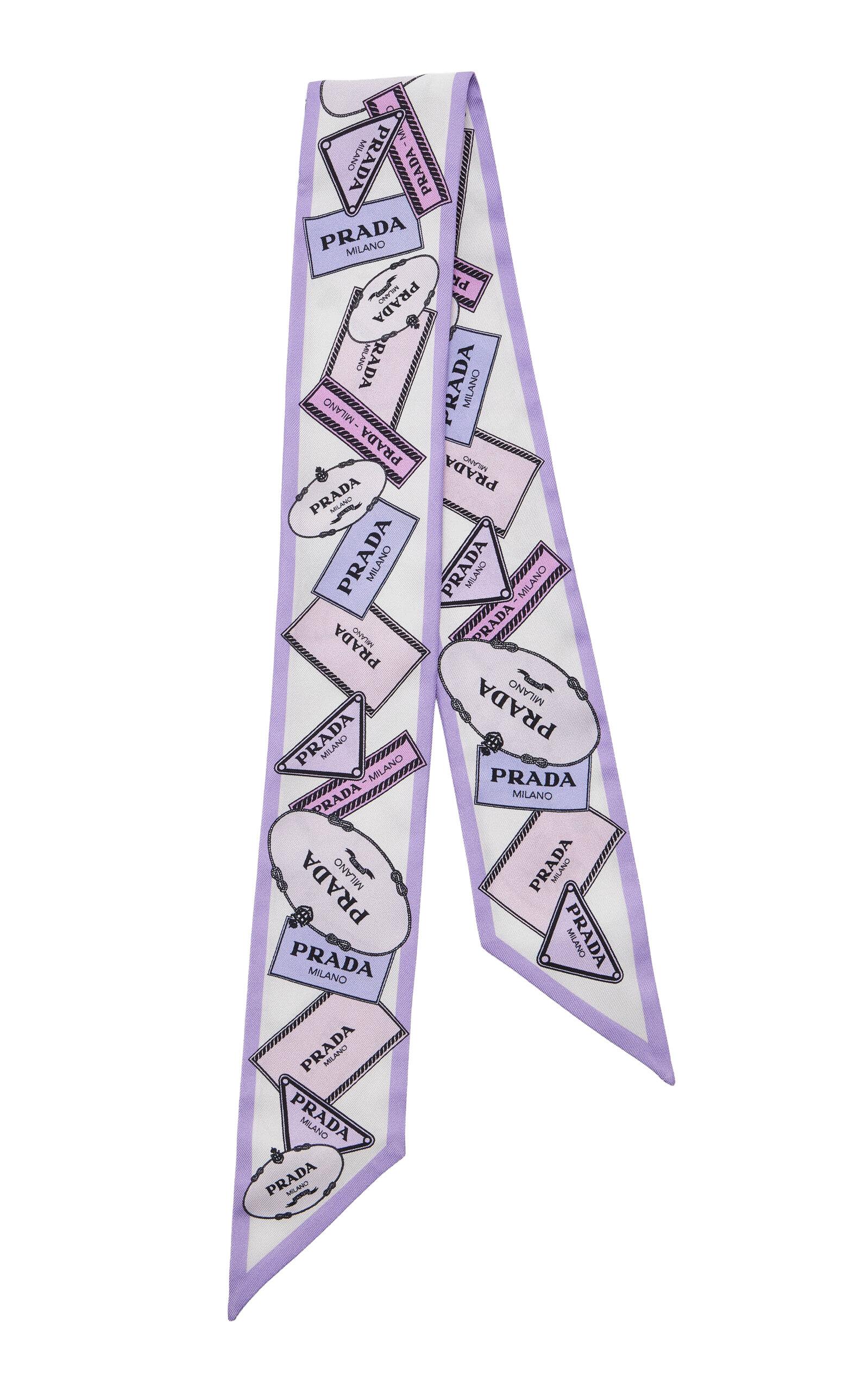 Prada Heritage-Print Silk Twill Scarf - Moda Operandi by PRADA