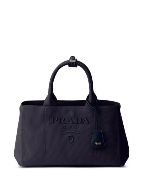 Prada Jardinière large cotton canvas handbag by PRADA