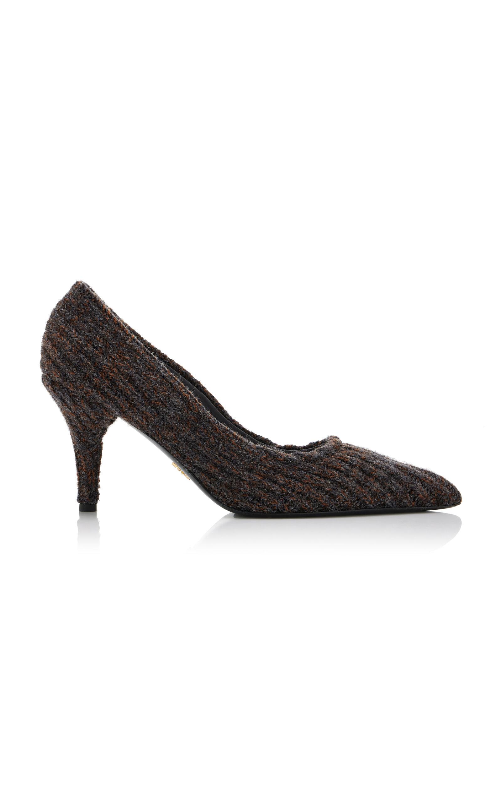 Prada Knit Wool Pumps - Moda Operandi by PRADA