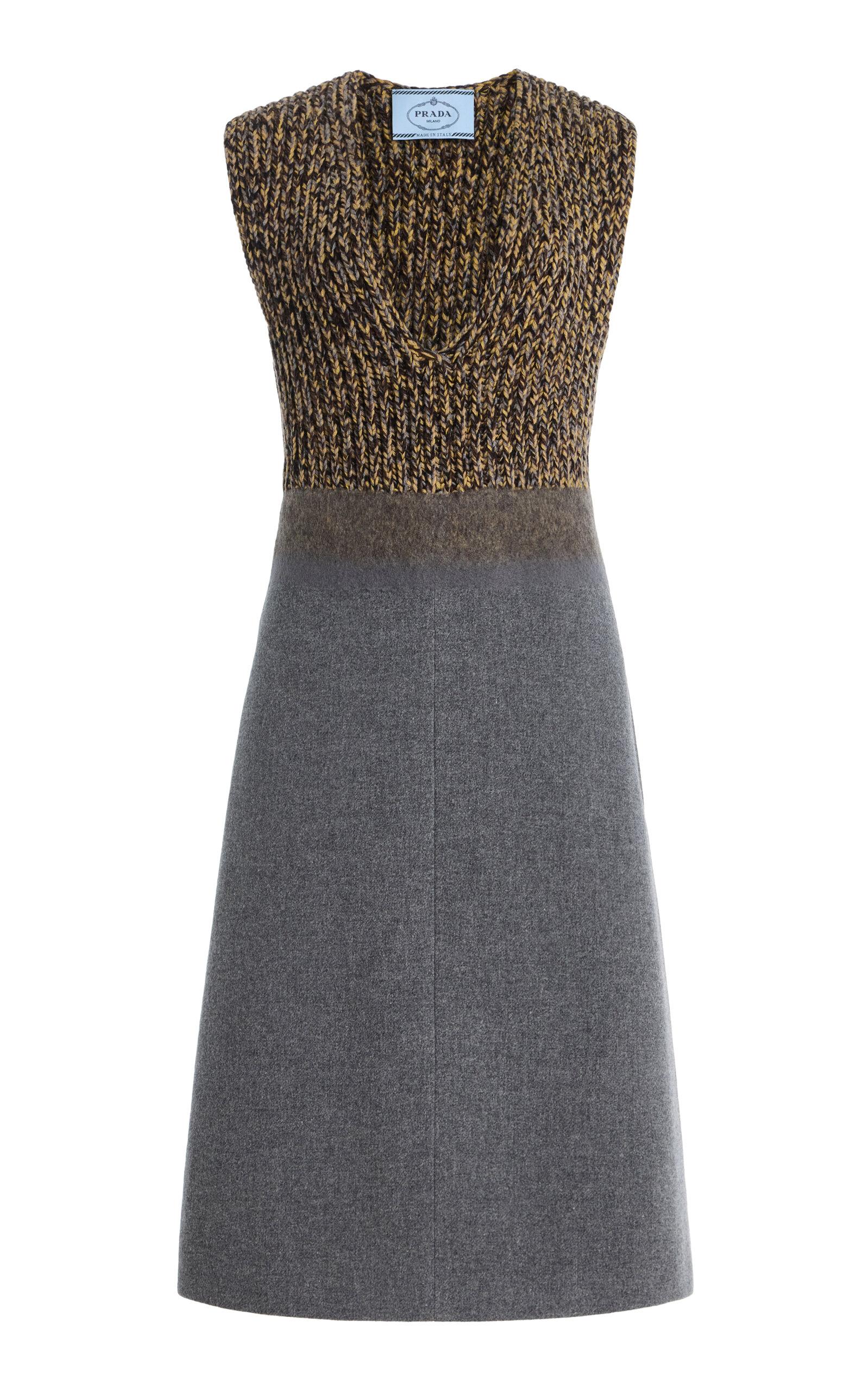 Prada Knit and Wool Midi Dress - Moda Operandi by PRADA