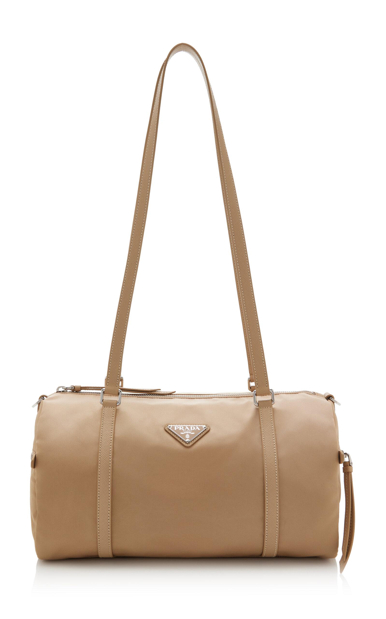 Prada Large Leather-Trimmed Re-Nylon Duffel Bag - Moda Operandi by PRADA