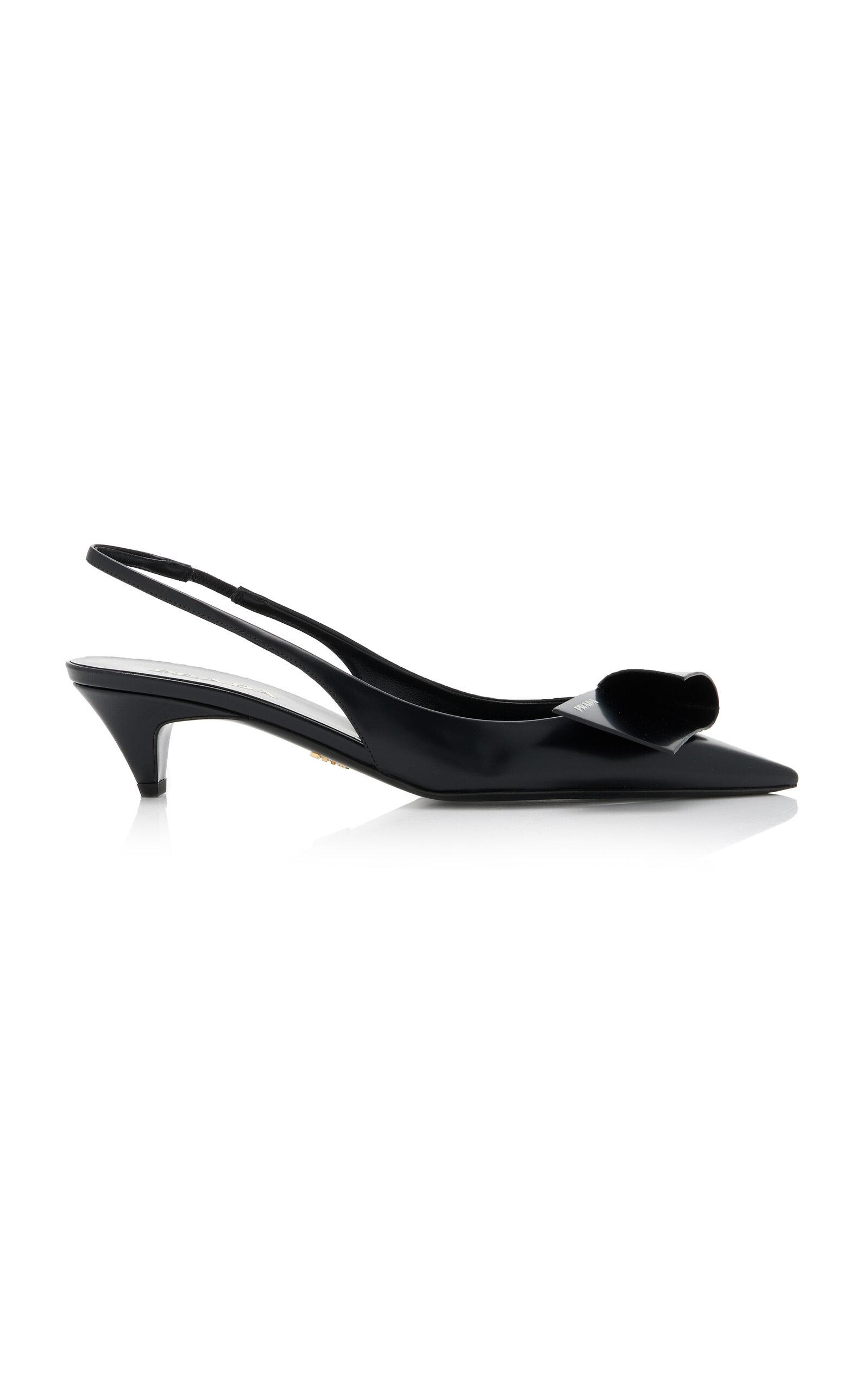 Prada Leather Slingback Pumps - Moda Operandi by PRADA