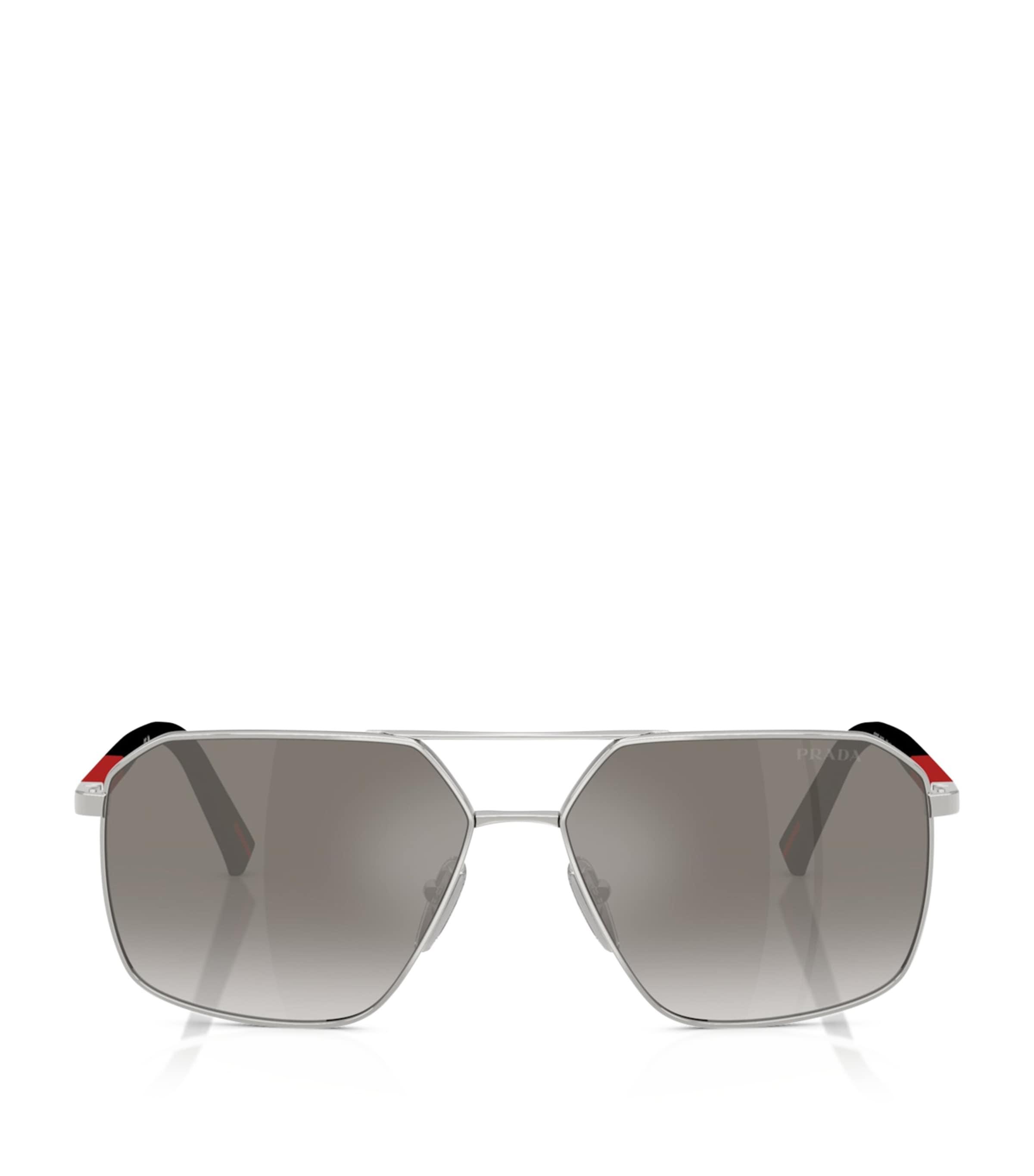 Prada Linea Rossa Metal A50S Aviator Sunglasses by PRADA
