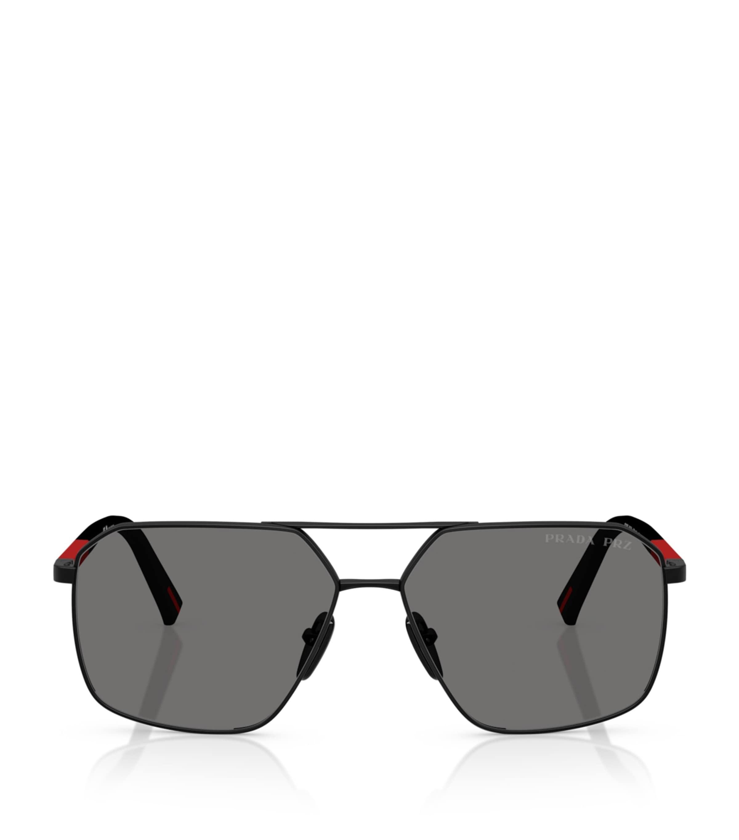 Prada Linea Rossa Metal A50S Aviator Sunglasses by PRADA