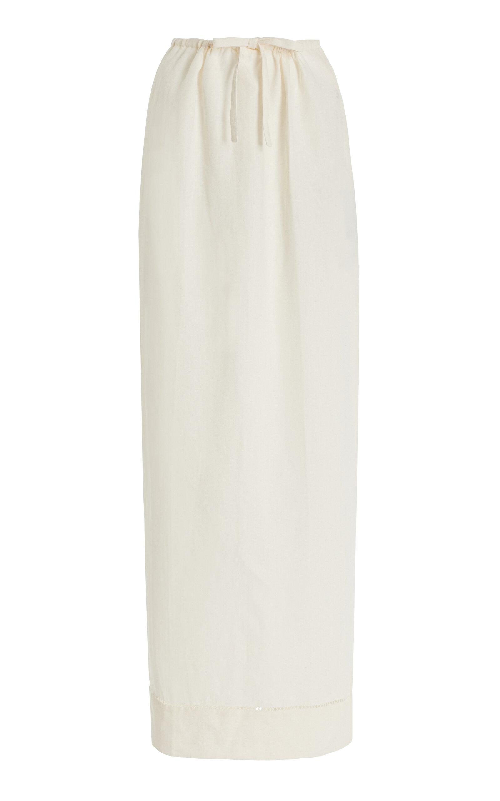 Prada Linen Maxi Skirt - Moda Operandi by PRADA
