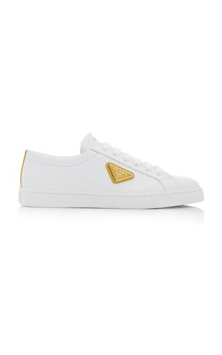 Prada Logo-Detailed Leather Low-Top Sneakers - Moda Operandi by PRADA