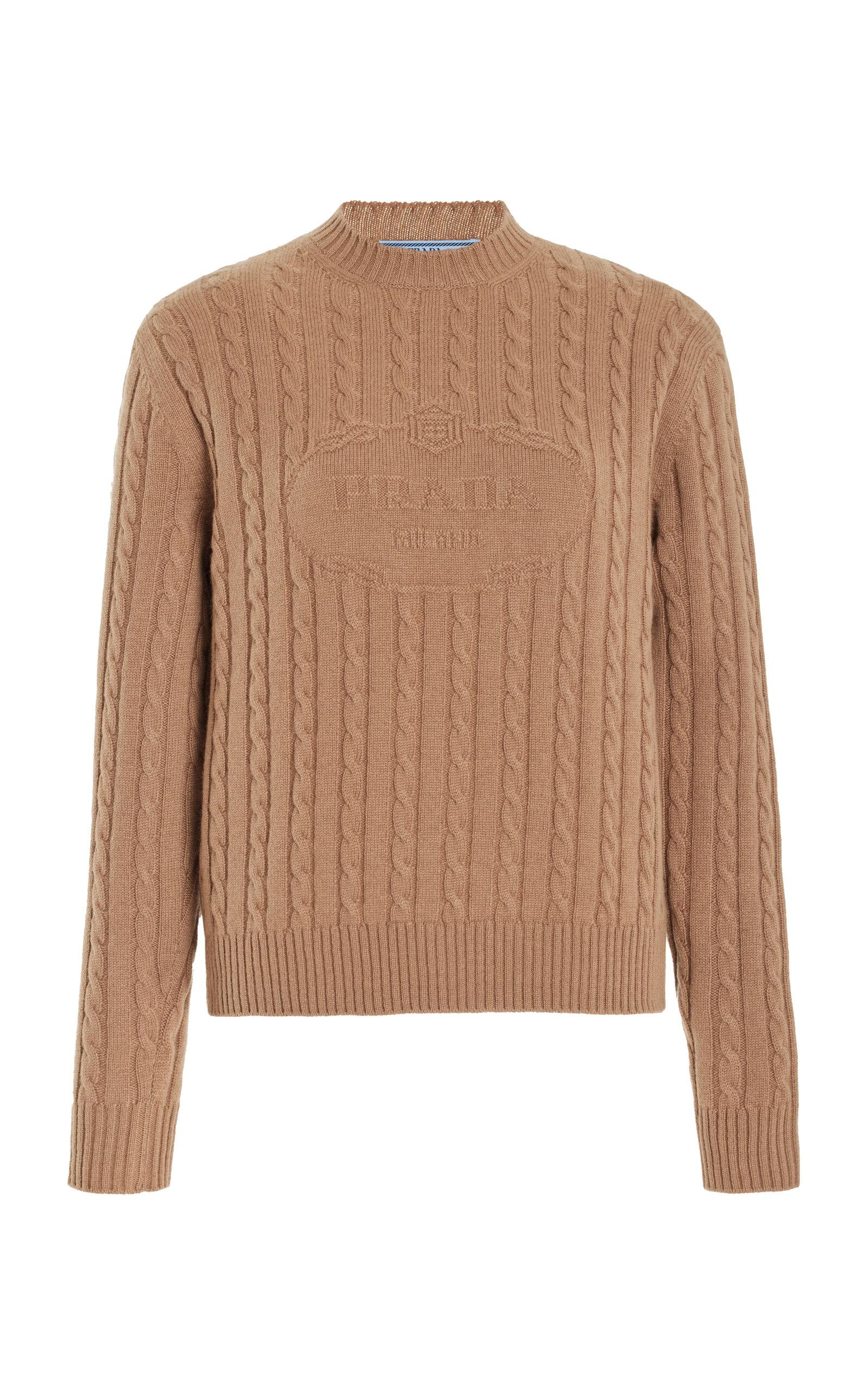 Prada Logo-Knit Cashmere Sweater - Moda Operandi by PRADA